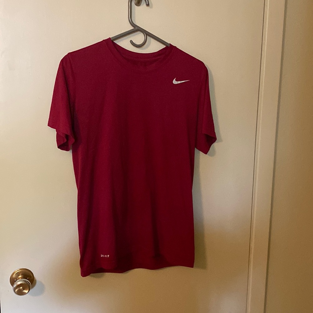 Red Nike Dry-fit tee shirt